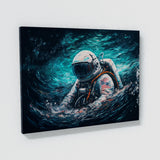 Astronaut Swimming In Water 76 Wall Art