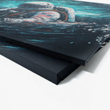 Astronaut Swimming In Water 76 Wall Art
