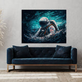 Astronaut Swimming In Water 76 Wall Art