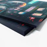 Astronaut Tokyo Cyberpunk 33 Wall Art