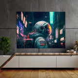 Astronaut Tokyo Cyberpunk 33 Wall Art