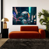 Astronaut Tokyo Cyberpunk 33 Wall Art