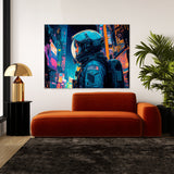 Astronaut Tokyo Cyberpunk 34 Wall Art