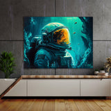 Astronaut Underwater 80 Wall Art