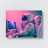 Astronaut Vaporwave 54 Wall Art