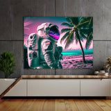 Astronaut Vaporwave 57 Wall Art