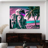 Astronaut Vaporwave 57 Wall Art