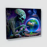 Dmt Trippy Alien Creating Humans 16 Wall Art