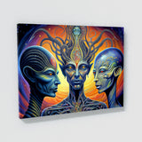 Dmt Trippy Aliens 108 Wall Art