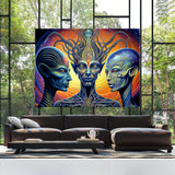Dmt Trippy Aliens 108 Wall Art