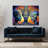 Dmt Trippy Aliens 108 Wall Art