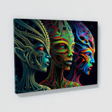 Dmt Trippy Aliens 110 Wall Art
