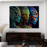 Dmt Trippy Aliens 110 Wall Art