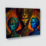 Dmt Trippy Aliens 94 Wall Art