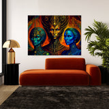 Dmt Trippy Aliens 94 Wall Art