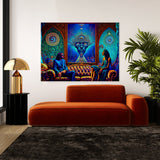 Dmt Trippy Couch Trip 31 Wall Art