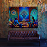 Dmt Trippy Couch Trip 31 Wall Art