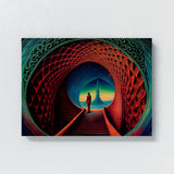 Dmt Trippy Entering Dmt Tunnel 65 Wall Art