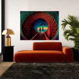 Dmt Trippy Entering Dmt Tunnel 65 Wall Art
