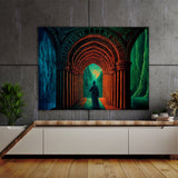 Dmt Trippy Entering Dmt Tunnel 66 Wall Art