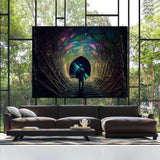 Dmt Trippy Entering Dmt Tunnel 71 Wall Art