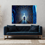 Dmt Trippy Entering Dmt Tunnel 74 Wall Art