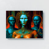 Dmt Trippy Entities 15 Wall Art
