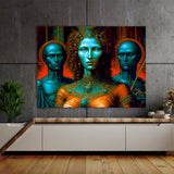 Dmt Trippy Entities 15 Wall Art