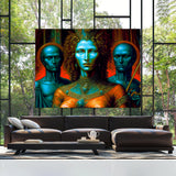 Dmt Trippy Entities 15 Wall Art