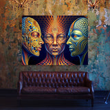 Dmt Trippy Entities 51 Wall Art