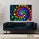 Dmt Trippy Fractal Spiral 7 Wall Art