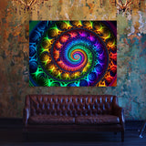 Dmt Trippy Fractal Spiral 7 Wall Art