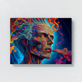 Dmt Trippy Human Smoking Dmt 23 Wall Art