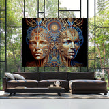 Dmt Trippy Mechanical Elves 90 Wall Art