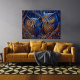 Dmt Trippy Mechanical Owls 38 Wall Art