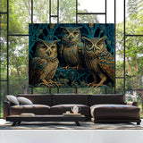 Dmt Trippy Mechanical Owls 57 Wall Art