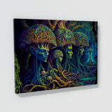 Dmt Trippy Psychedelic Mushroms 68 Wall Art