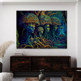 Dmt Trippy Psychedelic Mushroms 68 Wall Art