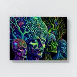 Dmt Trippy Psychedelic Mushroms 70 Wall Art