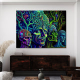 Dmt Trippy Psychedelic Mushroms 70 Wall Art