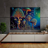 Dmt Trippy Psychedelic Mushroms 72 Wall Art