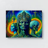 Dmt Trippy Psychedelic Mushroms 73 Wall Art