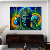 Dmt Trippy Psychedelic Mushroms 73 Wall Art