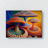 Dmt Trippy Psychedelic Mushroms 88 Wall Art