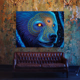 Dmt Trippy Spirit Bear 80 Wall Art