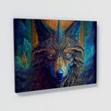 Dmt Trippy Spirit Wolf 84 Wall Art