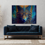 Dmt Trippy Spirit Wolf 84 Wall Art