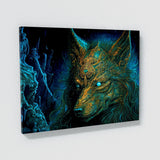 Dmt Trippy Spirit Wolf 85 Wall Art