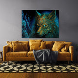 Dmt Trippy Spirit Wolf 85 Wall Art