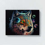 Dmt Trippy Spirit Wolf 86 Wall Art